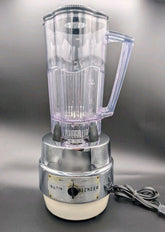 Vintage Waring 2-Speed Blender Chrome Base Cream Tested Works Missing Lid Cap