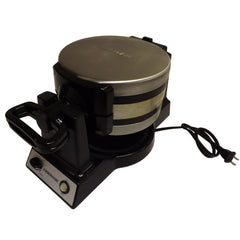 Rotating Double Waffle Maker Farberware Stainless Steel Nonstick