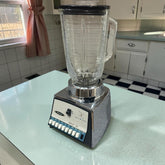 Vintage 1960s OSTERIZER Galaxie VIII 8 Speed Blender Solid State Chrome WORKS