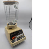 Vintage Osterizer Imperial Cycle Blend Pulse Matic 10 Speed Blender Cream Glass