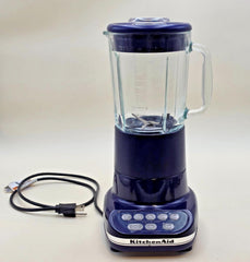 KitchenAid Ultra Power KSB5BU3 Countertop Blender 40 oz 5 Cup Blue Glass Jar