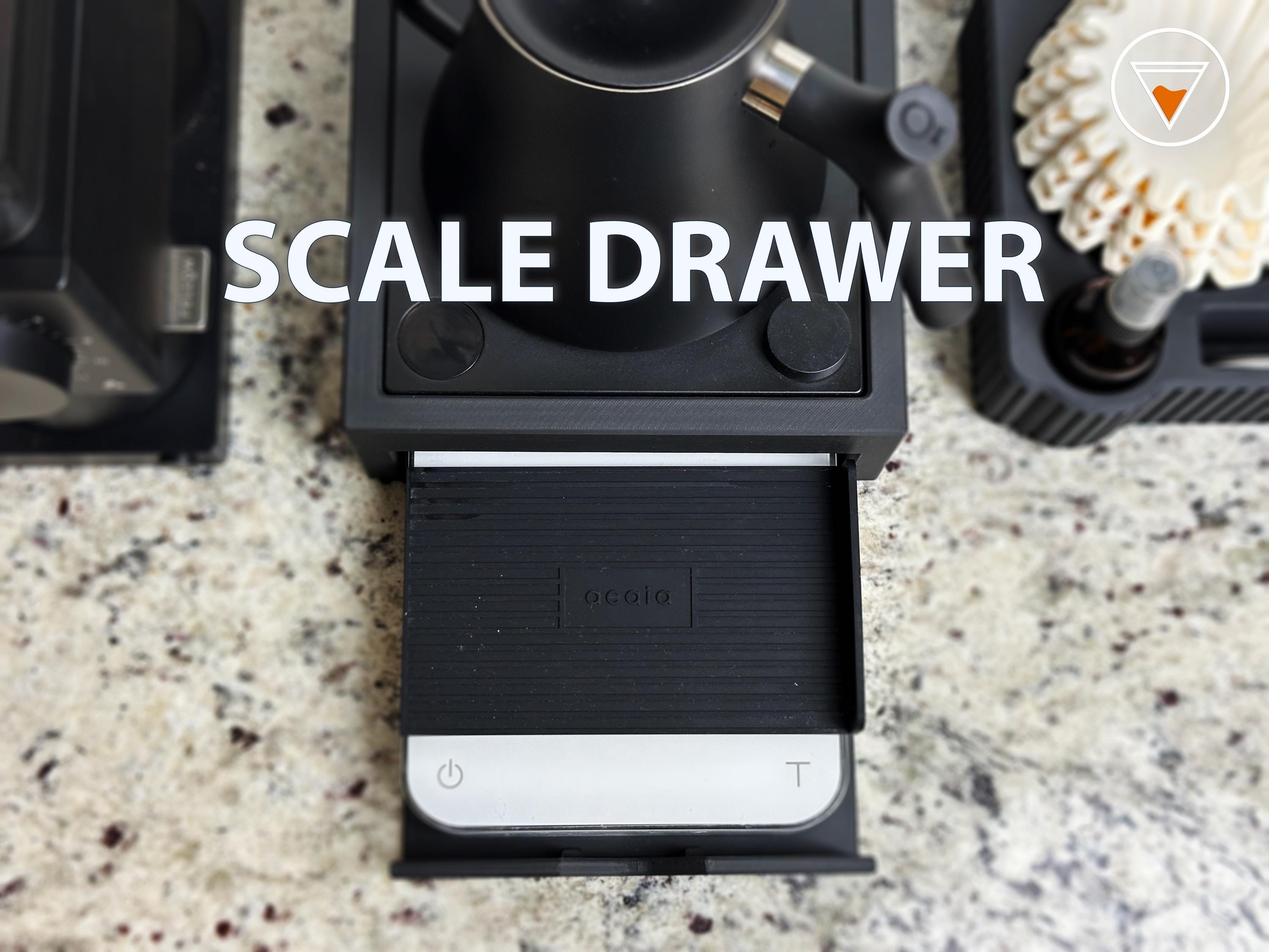 The Stagg Stand with Drawer | Minimalist Fellow Kettle + Scale Organizer | No Slip