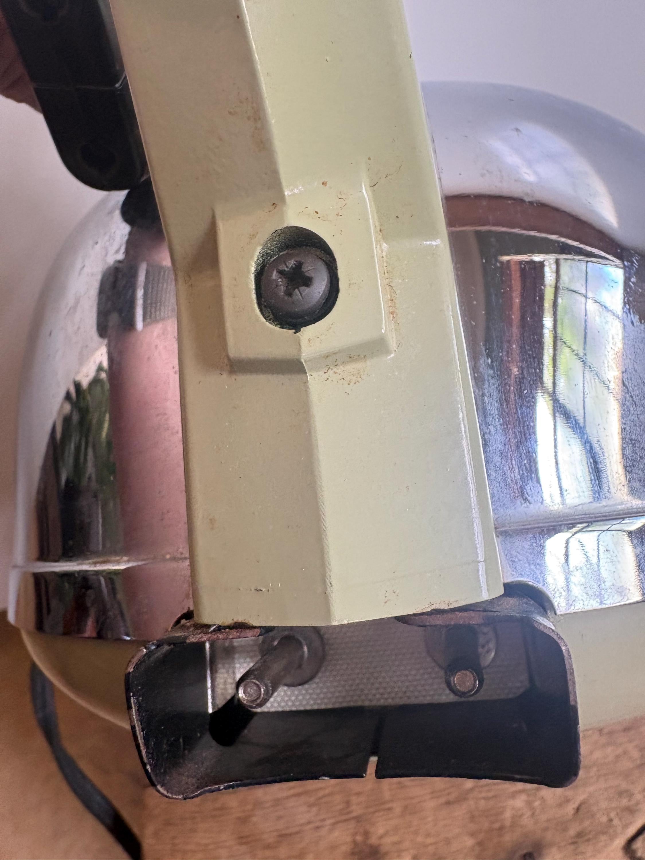 Vintage 1970s General Electric Boil n Simmer Kettle KE64A, Chrome Ball Electric Tea Kettle, Avocado Green, with Original Cord