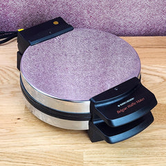 Chrome Black+Decker Belgian Waffle Maker - Nonstick - 650W