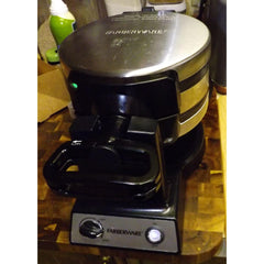 Rotating Double Waffle Maker Farberware Stainless Steel Nonstick