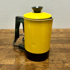 Vintage Electric Hot Water Pot, Yellow Chilton No 80 Tea Kettle Warmer, Tested MCM Kitchen Appliance