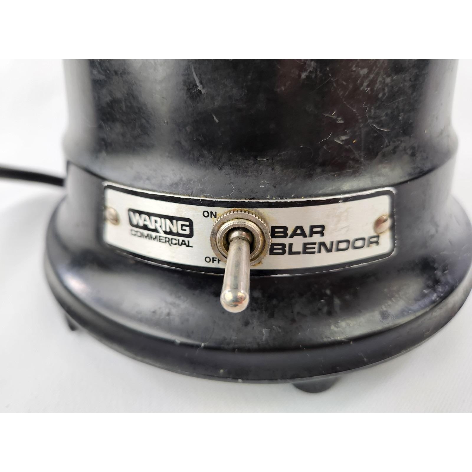 Vintage Waring Commercial Bar Blendor with Glass and Stainless Steel Pitchers