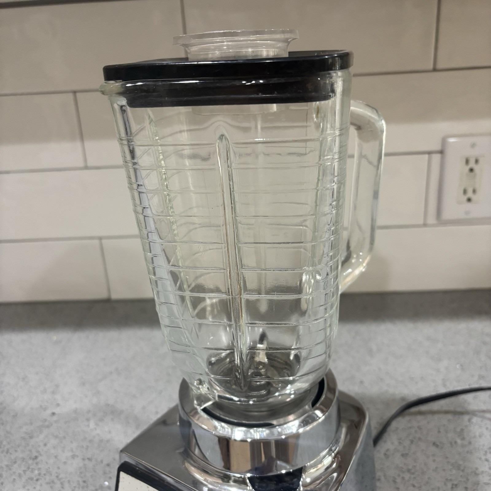 Vintage 1960s OSTERIZER Galaxie VIII 8 Speed Blender Solid State Chrome WORKS