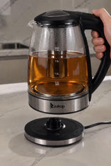 1.8L Glass Electric Kettle, Cordless Tea & Coffee Maker, Modern Kitchen Appliance