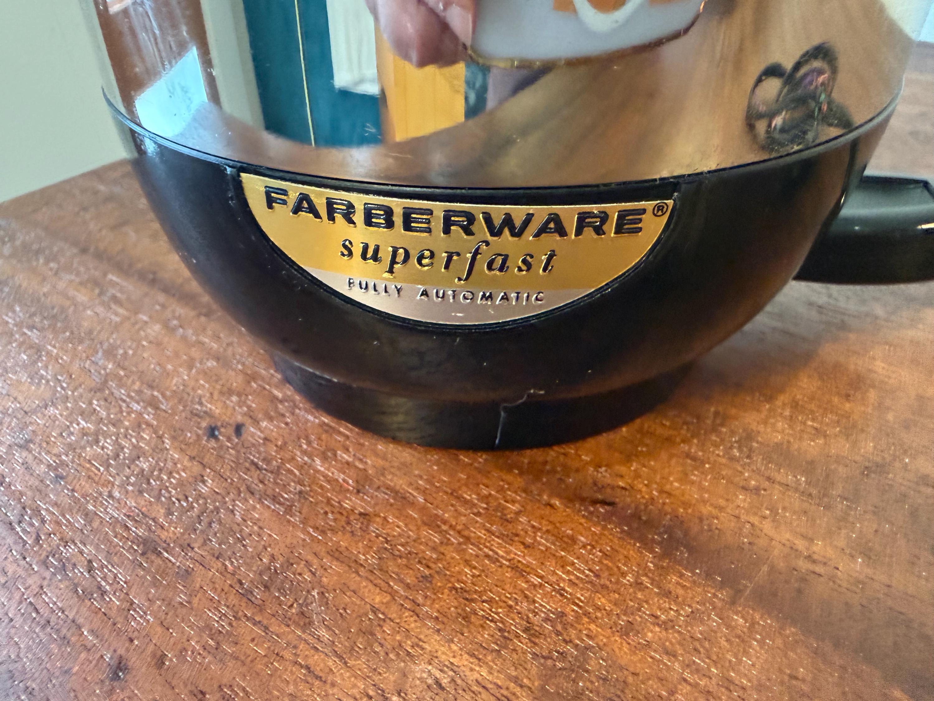 Vintage Farberware Model 142D "Superfast" 12-Cup Electric Coffee Percolator – Stainless Steel, Complete & Working