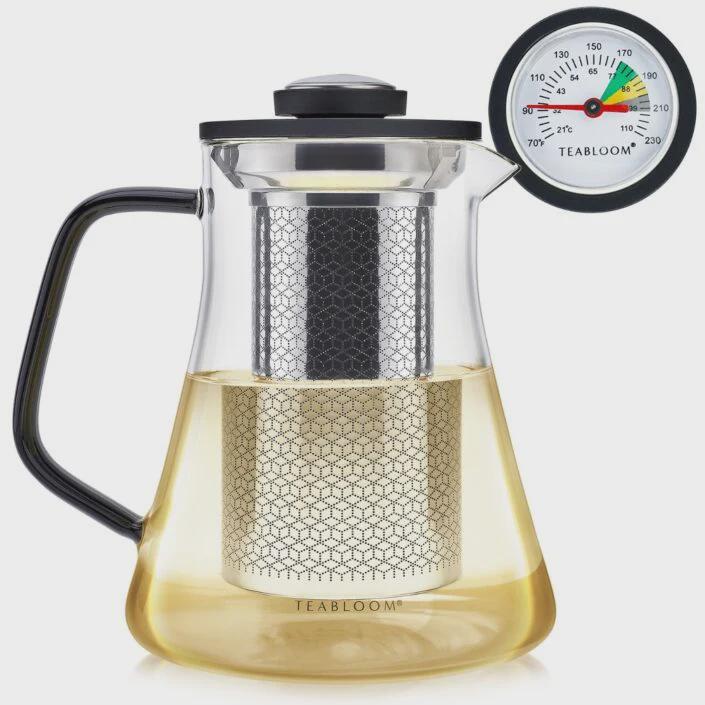 Virtuoso 2-in-1 Tea Steeper and Tea Kettle With A Thermometer