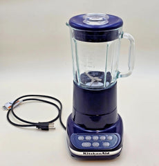 KitchenAid Ultra Power KSB5BU3 Countertop Blender 40 oz 5 Cup Blue Glass Jar
