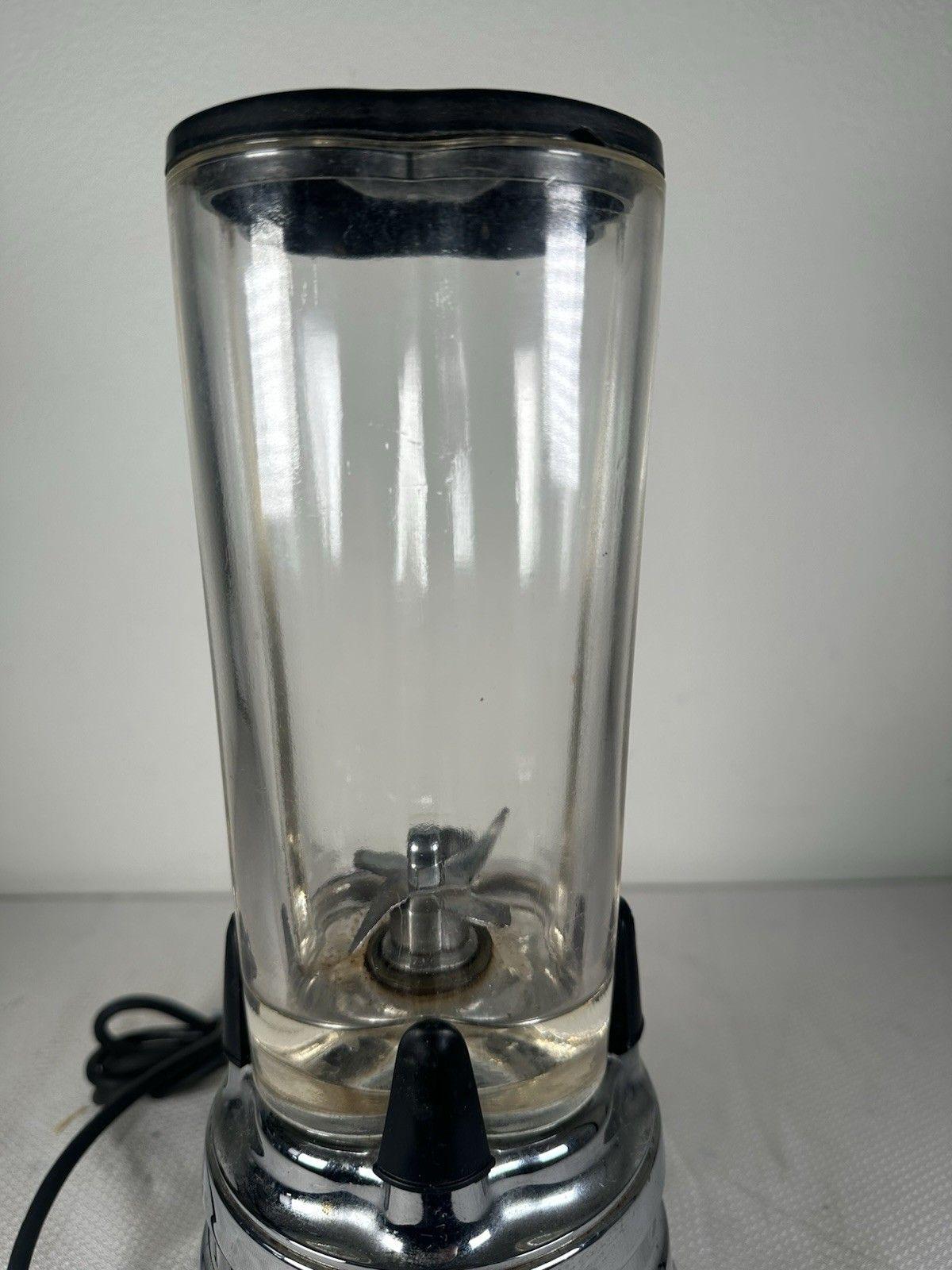 Vintage Waring Chrome Blender Model 702B Deluxe with Lid